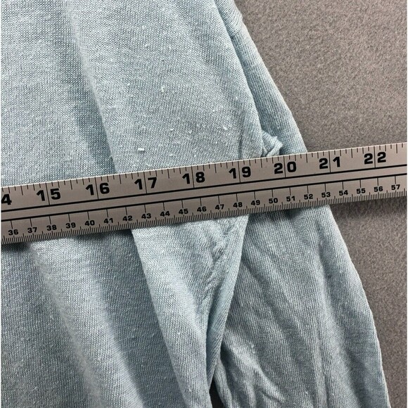 Ann Taylor Linen Blend Lightweight Sweater Top Womens Medium Beach Tropical Boho - Picture 6 of 10